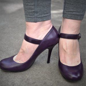 Purple Ellemenno Strappy Heels